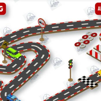 Intra απο ξύλο plywood 3mm-4mm πάχος – Ξύλινο παιχνίδι πίστα αυτοκινήτου με λέιζερ Δίασταση  20x20 cm INTRAFABR-110073024 - Image 1