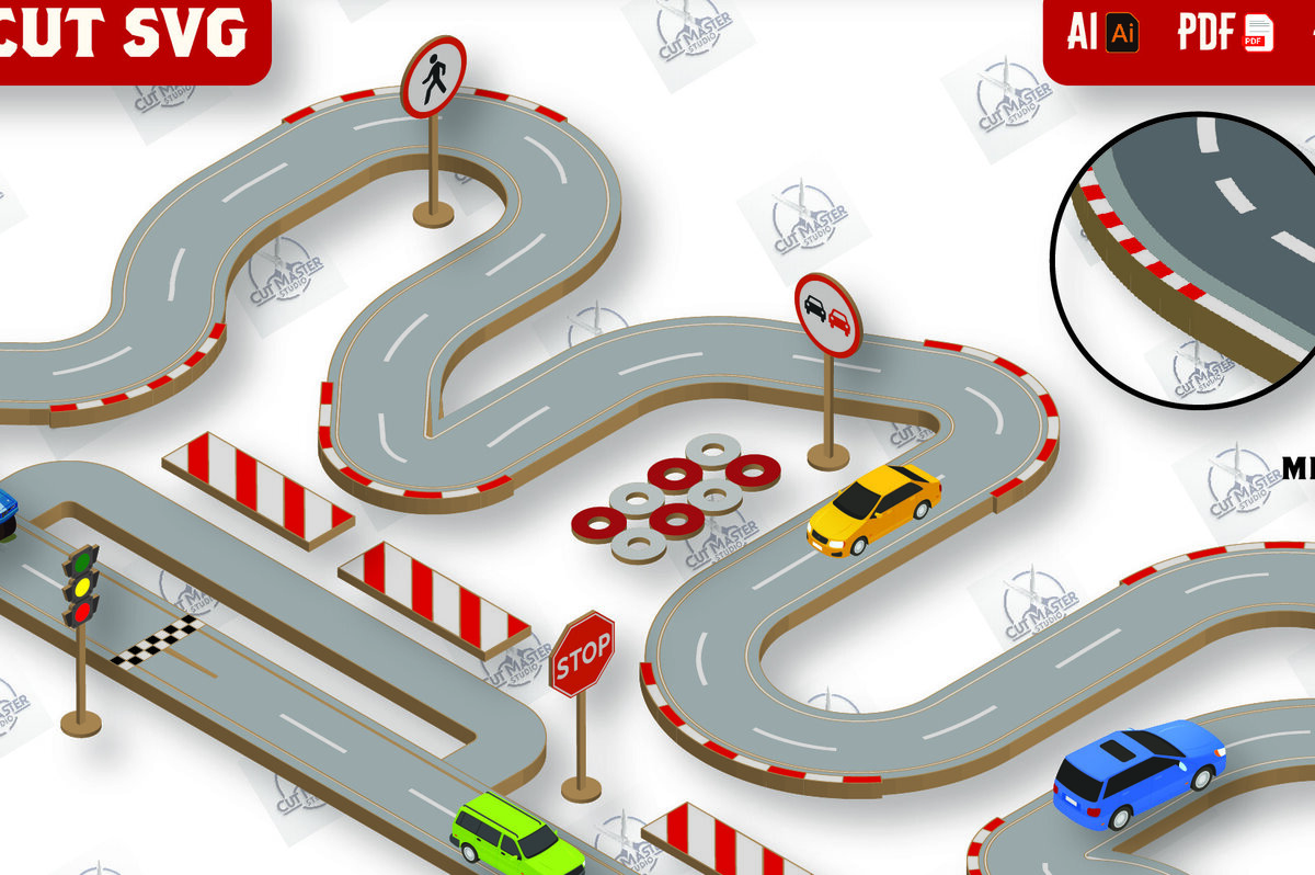 Intra απο ξύλο plywood 3mm-4mm πάχος – Ξύλινο παιχνίδι πίστα αυτοκινήτου με λέιζερ Δίασταση  20x20 cm INTRAFABR-110073045