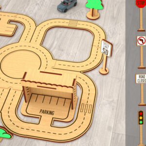 Intra απο ξύλο plywood 3mm-4mm πάχος – Ξύλινη πίστα αυτοκινήτου | Αγωνιστική πίστα |CNC Δίασταση  20x20 cm INTRAFABR-115494609