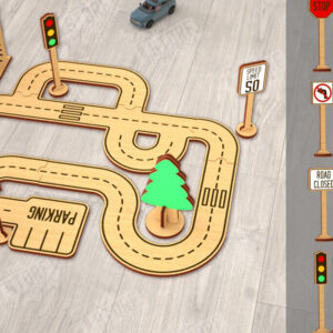 Intra απο ξύλο plywood 3mm-4mm πάχος – Ξύλινη πίστα αυτοκινήτου | Αγωνιστική πίστα |CNC Δίασταση  20x20 cm INTRAFABR-115494613