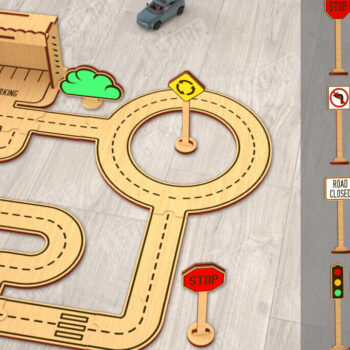 Intra απο ξύλο plywood 3mm-4mm πάχος – Ξύλινη πίστα αυτοκινήτου | Αγωνιστική πίστα |CNC Δίασταση  20x20 cm INTRAFABR-115494649 - Image 1