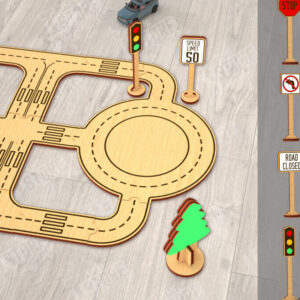 Intra απο ξύλο plywood 3mm-4mm πάχος – Ξύλινη πίστα αυτοκινήτου | Αγωνιστική πίστα |CNC Δίασταση  20x20 cm INTRAFABR-115494662