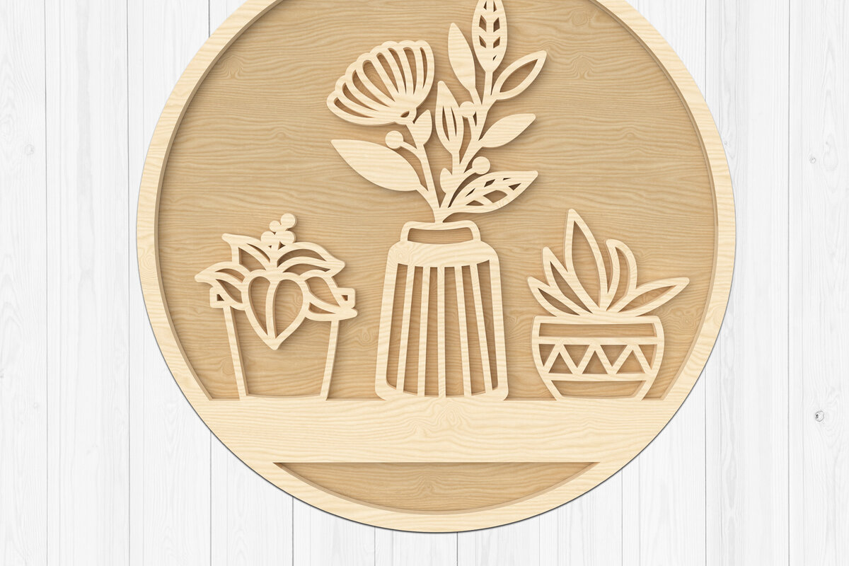 Intra απο ξύλο plywood 3mm-4mm πάχος – Ξύλινο βάζο και φυτικό ντεκόρ Δίασταση  20x20 cm INTRAFABR-111375861