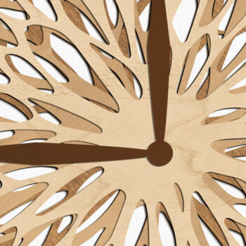 Intra απο ξύλο plywood 3mm-4mm πάχος – Πρότυπο κοπής ξύλινο ρολόι τοίχου Δίασταση  40x30 cm INTRAFABR-71185830 - Image 3