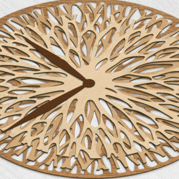 Intra απο ξύλο plywood 3mm-4mm πάχος – Πρότυπο κοπής ξύλινο ρολόι τοίχου Δίασταση  40x30 cm INTRAFABR-71185830 - Image 4