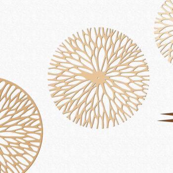 Intra απο ξύλο plywood 3mm-4mm πάχος – Πρότυπο κοπής ξύλινο ρολόι τοίχου Δίασταση  40x30 cm INTRAFABR-71185830 - Image 9