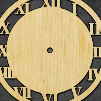 Intra απο ξύλο plywood 3mm-4mm πάχος – Ξύλινο ρολόι τοίχου Πακέτο Laser Δίασταση  40x30 cm INTRAFABR-119507434 - Image 3