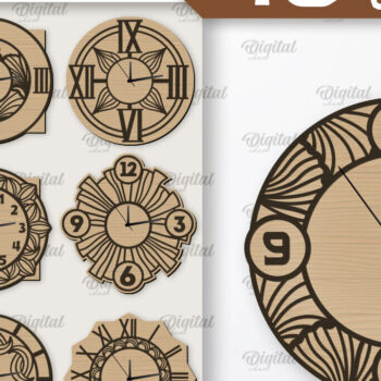 Intra απο ξύλο plywood 3mm-4mm πάχος – Ξύλινα ρολόγια τοίχου Δέσμη κοπής με λέιζερ Δίασταση  40x30 cm INTRAFABR-107567363 - Image 1