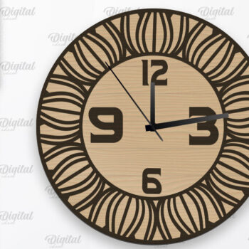 Intra απο ξύλο plywood 3mm-4mm πάχος – Ξύλινα ρολόγια τοίχου Δέσμη κοπής με λέιζερ Δίασταση  40x30 cm INTRAFABR-107567363 - Image 3