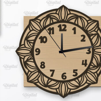 Intra απο ξύλο plywood 3mm-4mm πάχος – Ξύλινα ρολόγια τοίχου Δέσμη κοπής με λέιζερ Δίασταση  40x30 cm INTRAFABR-107567363 - Image 8