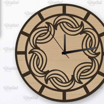 Intra απο ξύλο plywood 3mm-4mm πάχος – Ξύλινα ρολόγια τοίχου Δέσμη κοπής με λέιζερ Δίασταση  40x30 cm INTRAFABR-107567363 - Image 11