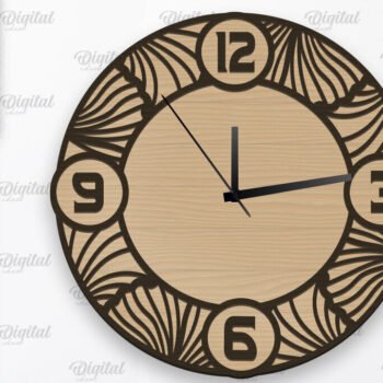 Intra απο ξύλο plywood 3mm-4mm πάχος – Ξύλινα ρολόγια τοίχου Δέσμη κοπής με λέιζερ Δίασταση  40x30 cm INTRAFABR-107567363 - Image 12