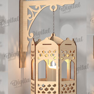 Intra απο ξύλο plywood 3mm-4mm πάχος – Ξύλινα Φωτιστικά Τοίχου Πακέτο κοπής με λέιζερ Δίασταση  40x30 cm INTRAFABR-112212323