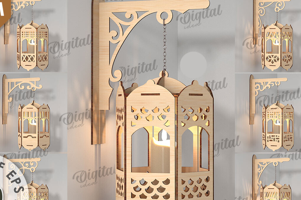 Intra απο ξύλο plywood 3mm-4mm πάχος – Ξύλινα Φωτιστικά Τοίχου Πακέτο κοπής με λέιζερ Δίασταση  40x30 cm INTRAFABR-112212323