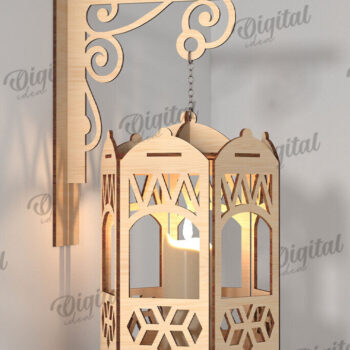 Intra απο ξύλο plywood 3mm-4mm πάχος – Ξύλινα Φωτιστικά Τοίχου Πακέτο κοπής με λέιζερ Δίασταση  40x30 cm INTRAFABR-112212323 - Image 7