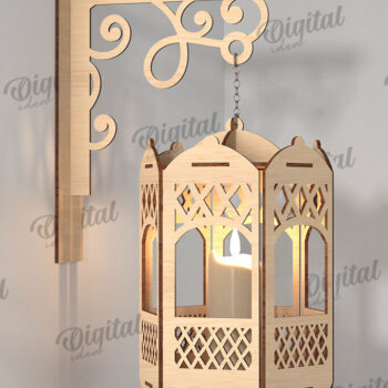 Intra απο ξύλο plywood 3mm-4mm πάχος – Ξύλινα Φωτιστικά Τοίχου Πακέτο κοπής με λέιζερ Δίασταση  40x30 cm INTRAFABR-112212323 - Image 8