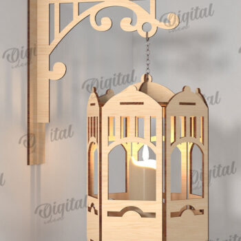 Intra απο ξύλο plywood 3mm-4mm πάχος – Ξύλινα Φωτιστικά Τοίχου Πακέτο κοπής με λέιζερ Δίασταση  40x30 cm INTRAFABR-112212323 - Image 9