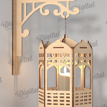 Intra απο ξύλο plywood 3mm-4mm πάχος – Ξύλινα Φωτιστικά Τοίχου Πακέτο κοπής με λέιζερ Δίασταση  40x30 cm INTRAFABR-112212323 - Image 12