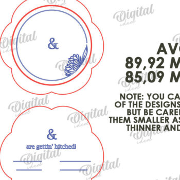 Intra απο ξύλο plywood 3mm-4mm πάχος – Ξύλινο Προσκλητήριο Γάμου Κοπή Laser Δίασταση  20x20 cm INTRAFABR-117333190 - Image 2