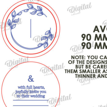 Intra απο ξύλο plywood 3mm-4mm πάχος – Ξύλινο Προσκλητήριο Γάμου Κοπή Laser Δίασταση  20x20 cm INTRAFABR-117332486 - Image 2