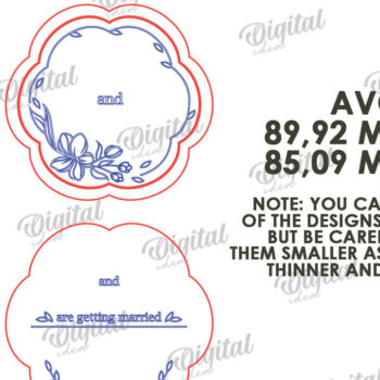 Intra απο ξύλο plywood 3mm-4mm πάχος – Ξύλινο Προσκλητήριο Γάμου Κοπή Laser Δίασταση  20x20 cm INTRAFABR-117332842 - Image 2