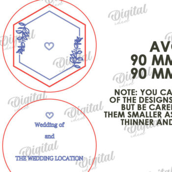 Intra απο ξύλο plywood 3mm-4mm πάχος – Ξύλινο Προσκλητήριο Γάμου Κοπή Laser Δίασταση  20x20 cm INTRAFABR-117333054 - Image 2