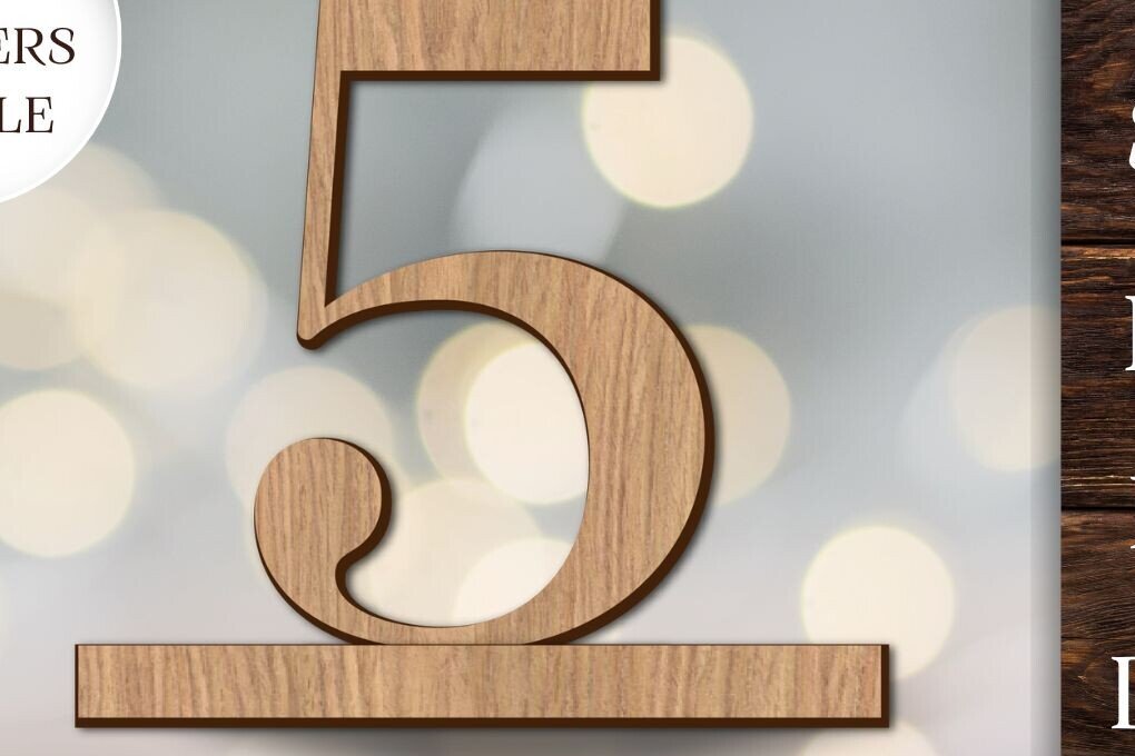 Intra απο ξύλο plywood 3mm-4mm πάχος – Ξύλινο Τραπέζι Γάμου Αριθμοί Δίασταση  20x20 cm INTRAFABR-94788206