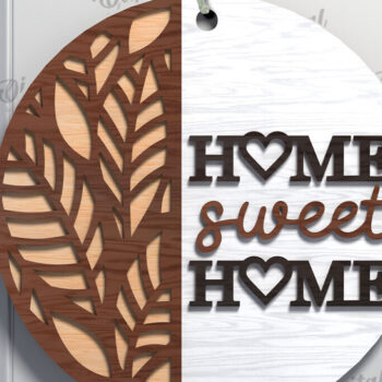 Intra απο ξύλο plywood 3mm-4mm πάχος – Ξύλινη πινακίδα υποδοχής με λέιζερ Δίασταση  20x20 cm INTRAFABR-112121829 - Image 1