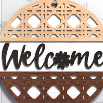 Intra απο ξύλο plywood 3mm-4mm πάχος – Ξύλινη πινακίδα υποδοχής με λέιζερ Δίασταση  20x20 cm INTRAFABR-112122012 - Image 1