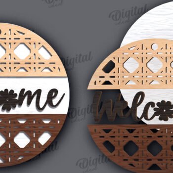 Intra απο ξύλο plywood 3mm-4mm πάχος – Ξύλινη πινακίδα υποδοχής με λέιζερ Δίασταση  20x20 cm INTRAFABR-112122012 - Image 3