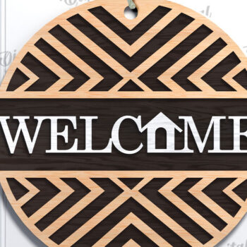 Intra απο ξύλο plywood 3mm-4mm πάχος – Ξύλινη πινακίδα υποδοχής με λέιζερ Δίασταση  20x20 cm INTRAFABR-112121665 - Image 1