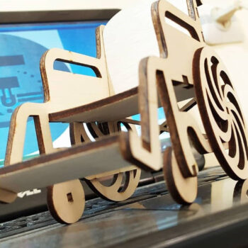 Intra απο ξύλο plywood 3mm-4mm πάχος – Ξύλινο  αναπηρικής καρέκλας - έτοιμο για κοπή Δίασταση  20x20 cm INTRAFABR-108164586 - Image 4