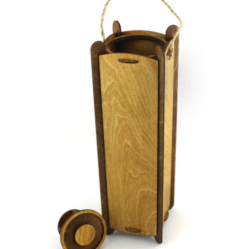 Intra απο ξύλο plywood 3mm-4mm πάχος – Ξύλινο κουτί κρασιού. Αρχείο κοπής με λέιζερ. Δίασταση  20x20 cm INTRAFABR-88823534 - Image 7