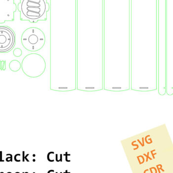 Intra απο ξύλο plywood 3mm-4mm πάχος – Ξύλινο κουτί κρασιού. Αρχείο κοπής με λέιζερ. Δίασταση  20x20 cm INTRAFABR-88823534 - Image 9