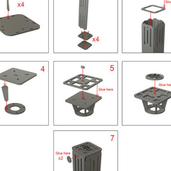 Intra απο ξύλο plywood 3mm-4mm πάχος – Ξύλινο κουτί κρασιού. Αρχείο κοπής με λέιζερ Δίασταση  20x20 cm INTRAFABR-89607882 - Image 9