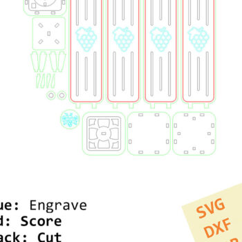 Intra απο ξύλο plywood 3mm-4mm πάχος – Ξύλινο κουτί κρασιού. Αρχείο κοπής με λέιζερ Δίασταση  20x20 cm INTRAFABR-89607882 - Image 10