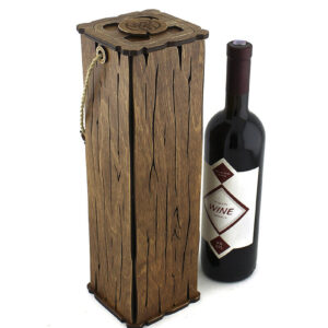 Intra απο ξύλο plywood 3mm-4mm πάχος – Ξύλινο κουτί κρασιού. Αρχείο κοπής με λέιζερ Δίασταση  20x20 cm INTRAFABR-89707427