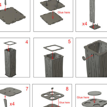 Intra απο ξύλο plywood 3mm-4mm πάχος – Ξύλινο κουτί κρασιού. Αρχείο κοπής με λέιζερ Δίασταση  20x20 cm INTRAFABR-89707427 - Image 9