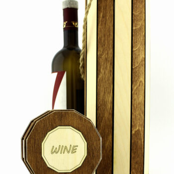 Intra απο ξύλο plywood 3mm-4mm πάχος – Ξύλινο κουτί κρασιού. Αρχείο κοπής με λέιζερ Δίασταση  20x20 cm INTRAFABR-90356823 - Image 3