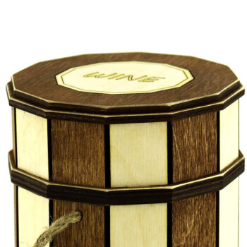 Intra απο ξύλο plywood 3mm-4mm πάχος – Ξύλινο κουτί κρασιού. Αρχείο κοπής με λέιζερ Δίασταση  20x20 cm INTRAFABR-90356823 - Image 7