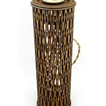 Intra απο ξύλο plywood 3mm-4mm πάχος – Ξύλινο κουτί κρασιού. Αρχείο κοπής με λέιζερ Δίασταση  20x20 cm INTRAFABR-88206821 - Image 1