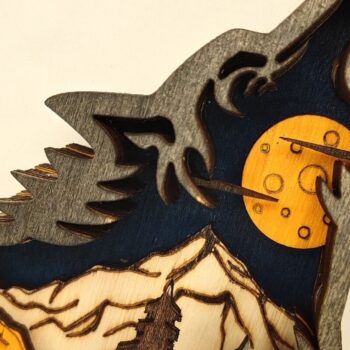 Intra απο ξύλο plywood 3mm-4mm πάχος – Χριστουγεννιάτικο στολίδι Ξύλινο Wolf Home Δίασταση  20x20 cm INTRAFABR-51467637 - Image 8