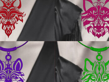 Intra απο ξύλο plywood 3mm-4mm πάχος – Σετ Ξύλινο Κολιέ Wolf Δίασταση  20x20 cm INTRAFABR-76065376 - Image 1