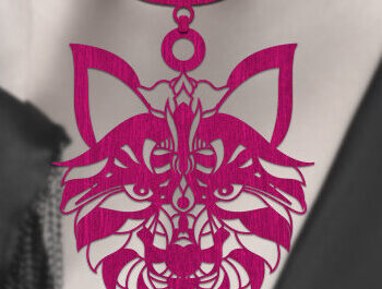 Intra απο ξύλο plywood 3mm-4mm πάχος – Σετ Ξύλινο Κολιέ Wolf Δίασταση  20x20 cm INTRAFABR-76065376 - Image 3