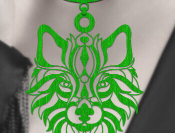 Intra απο ξύλο plywood 3mm-4mm πάχος – Σετ Ξύλινο Κολιέ Wolf Δίασταση  20x20 cm INTRAFABR-76065376 - Image 5