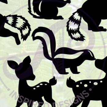 Intra απο ξύλο plywood 3mm-4mm πάχος – Πακέτο Woodland Animal 38 Shapes Δίασταση  20x20 cm INTRAFABR-69762266 - Image 4
