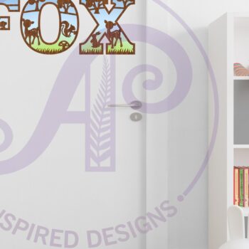 Intra απο ξύλο plywood 3mm-4mm πάχος – Σετ αλφάβητου Woodland Animal. 2 Επίπεδο 49 Δίασταση  20x20 cm INTRAFABR-83660624 - Image 3