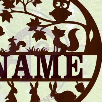 Intra απο ξύλο plywood 3mm-4mm πάχος – Αρχείο περικοπής Name Sign Δίασταση  40x30 cm INTRAFABR-67501492 - Image 1