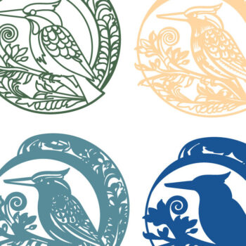 Intra απο ξύλο plywood 3mm-4mm πάχος – Woodpecker Multilayer/Bird Cut Cnc Δίασταση  20x20 cm INTRAFABR-76545955 - Image 2