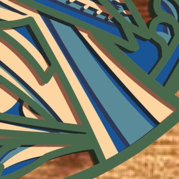 Intra απο ξύλο plywood 3mm-4mm πάχος – Woodpecker Multilayer/Bird Cut Cnc Δίασταση  20x20 cm INTRAFABR-76545955 - Image 6